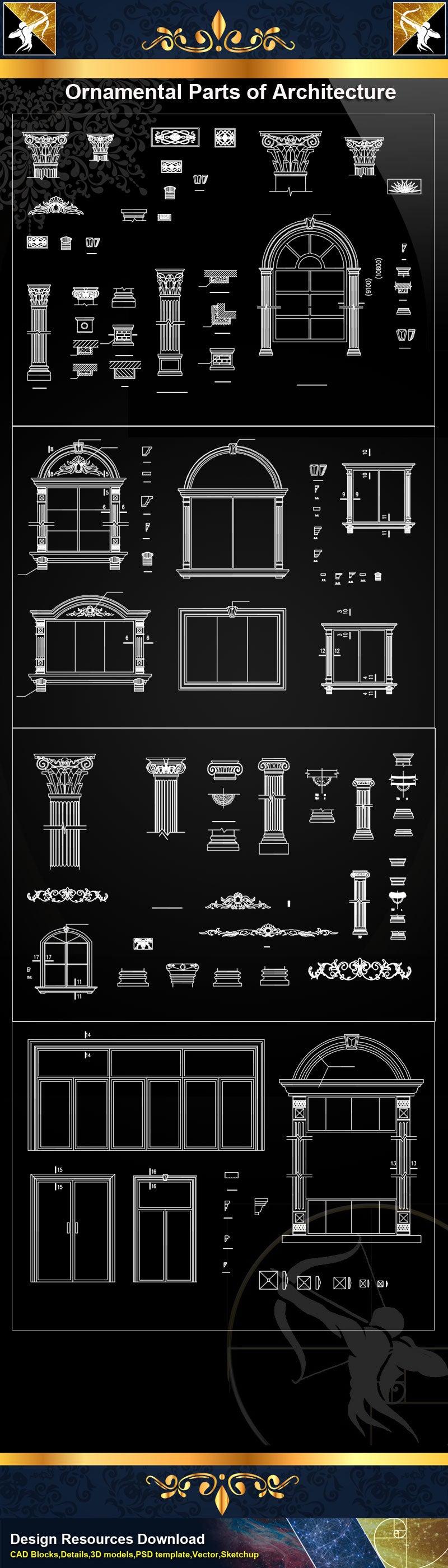 ★Ornamental Parts of Architecture 8