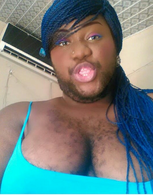 Nigeria’s hairiest woman Queen Okafor shares hot new photos