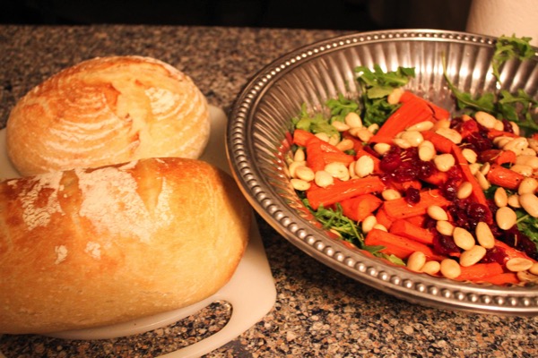 Bread and salad