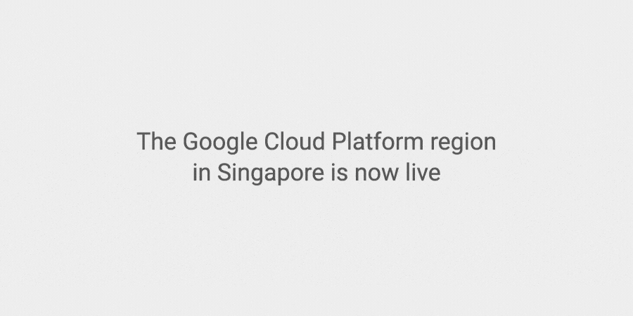 Google Cloud Singapore launch
