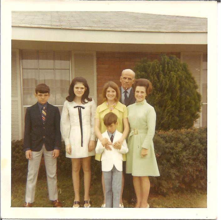 <p>Josh Miller</p> My grandmother, far right, with her classic 1960s bouffant